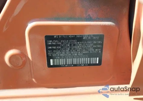 2013 Subaru Xv Crosstrek 2.0I Limited z USA, uszkodzony, nr VIN JF2GPAGC8DH200035